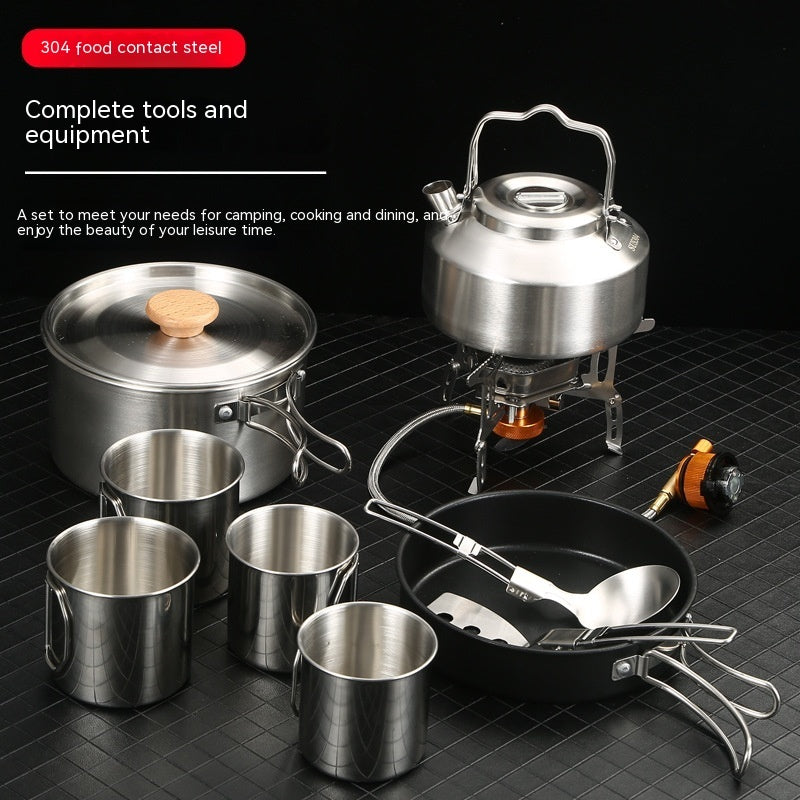 Outdoor Cooking Made Easy: Discover the Portable Folding Pan Set