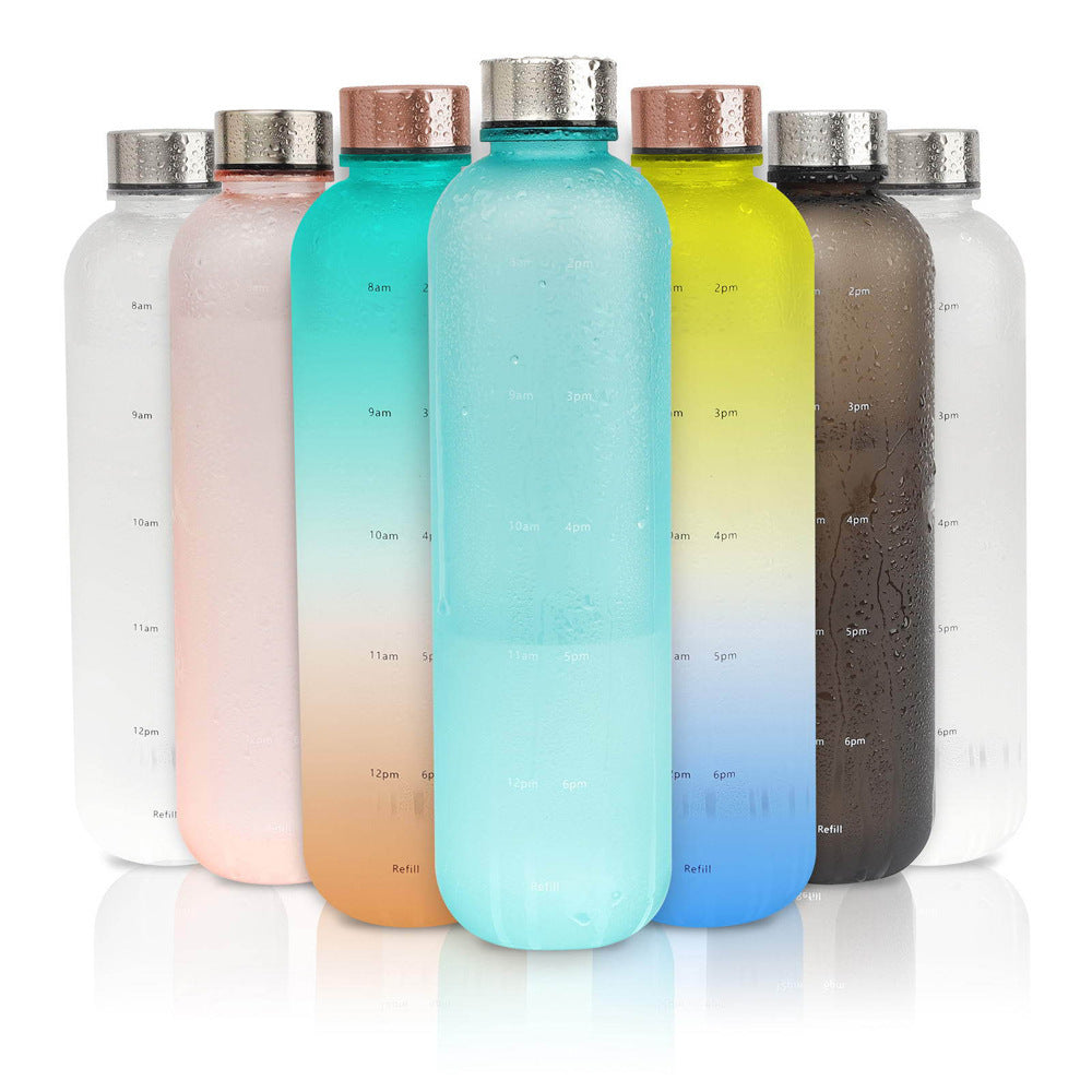 Stay Hydrated in Style with Our Frosted Gradient Water Bottle
