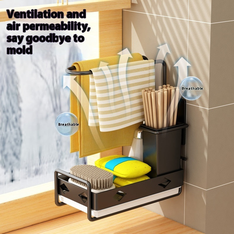 Transform Your Kitchen with the Chopsticks Draining Basket Storage Rack