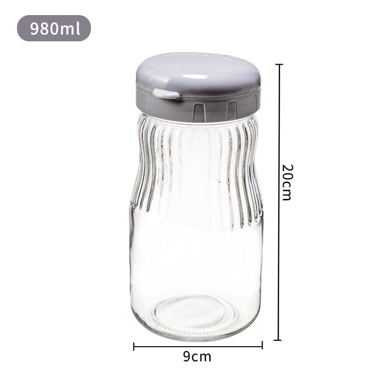 Elevate Your Kitchen with Our Kitchen Grains Storage Glass Jar
