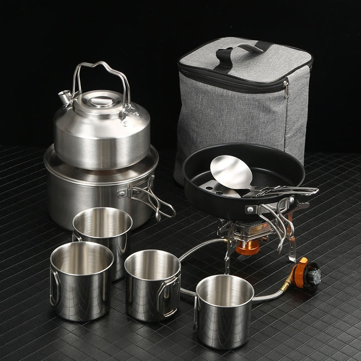 Experience the Great Outdoors with Our Portable Cookware Set