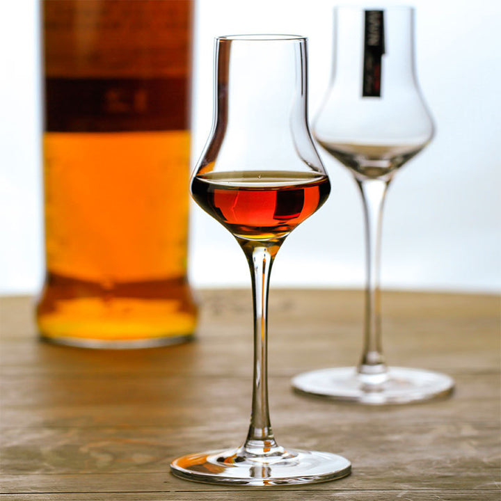 Small Whiskey Tall Crystal Glass