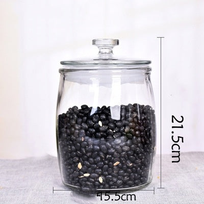Thickened Glass Tea Jar Food Storage