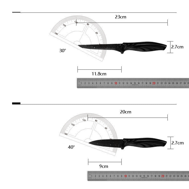 A Full Set Of Kitchen Knives