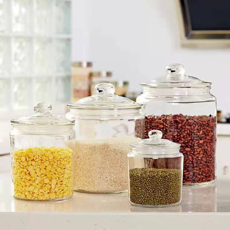 Thickened Glass Tea Jar Food Storage