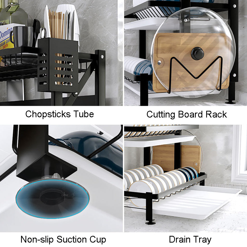 Integrated Kitchen Supplies Storage Rack