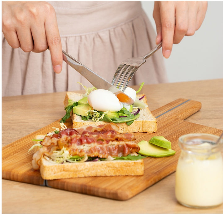 Foldable cutting board bamboo