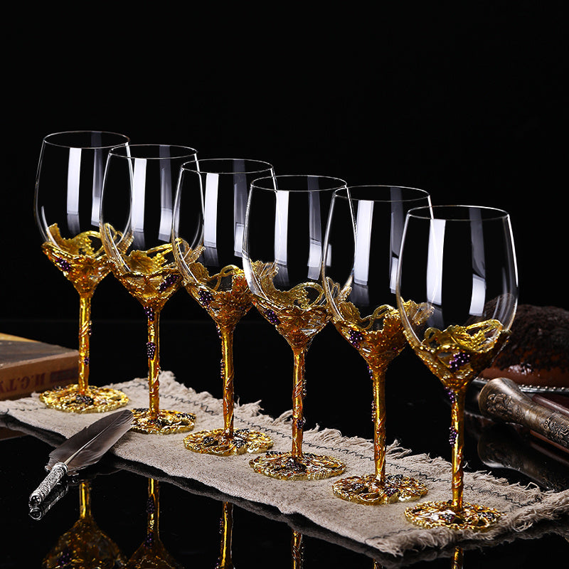 Crystal Red Wine Glass Set