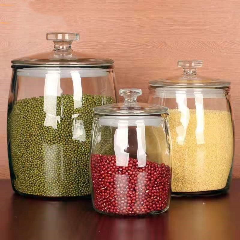 Thickened Glass Tea Jar Food Storage
