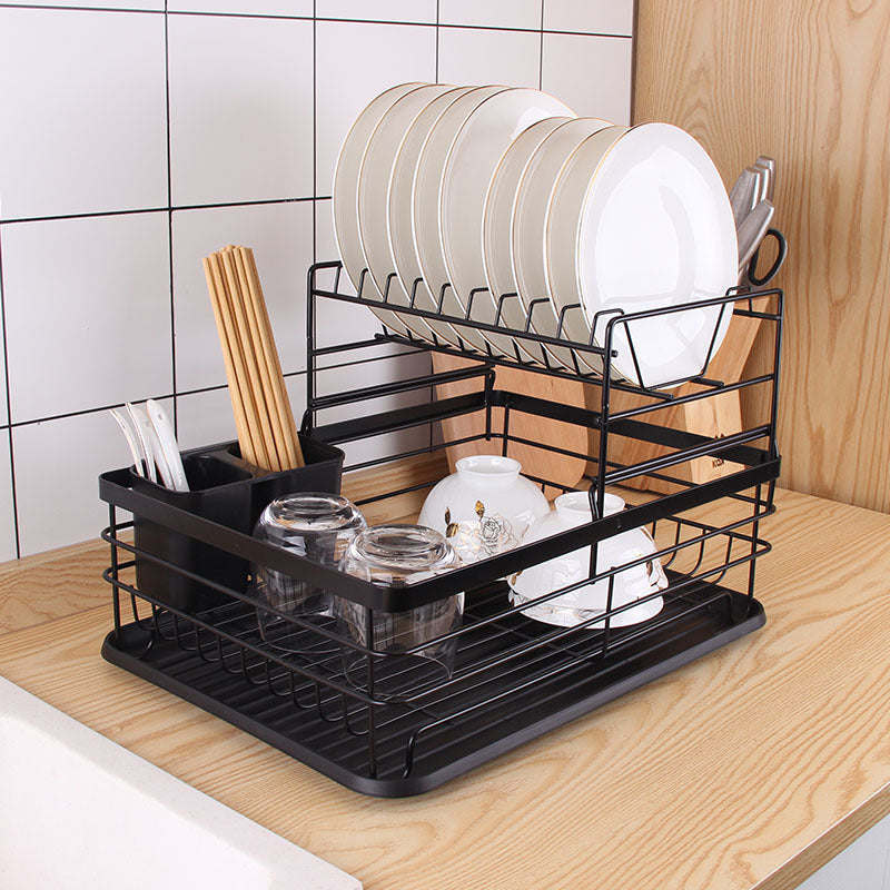 Kitchen Countertop Dish Storage Rack