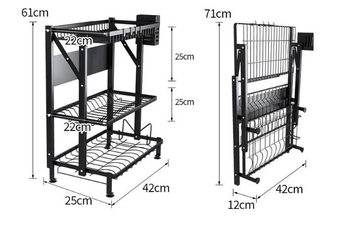 Integrated Kitchen Supplies Storage Rack