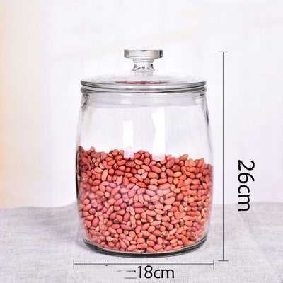 Thickened Glass Tea Jar Food Storage