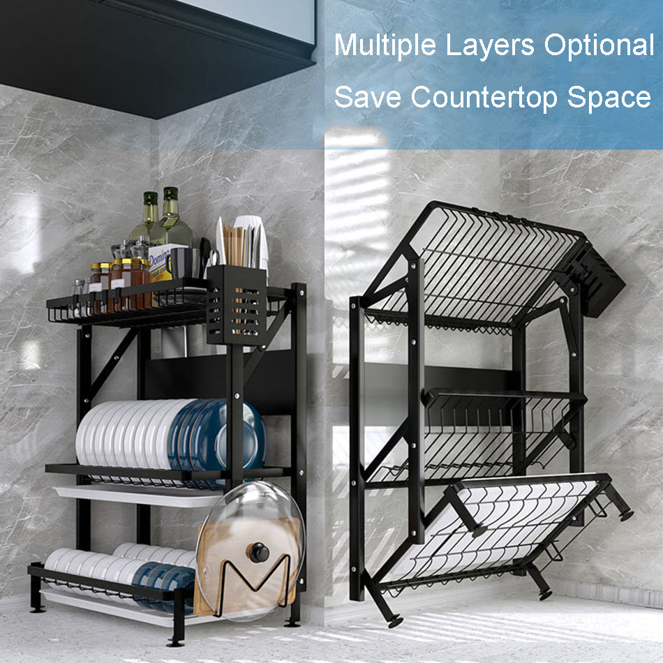 Integrated Kitchen Supplies Storage Rack