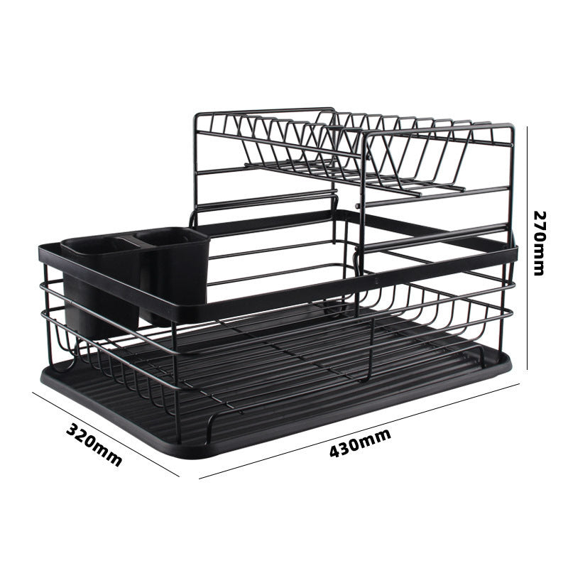Kitchen Countertop Dish Storage Rack